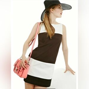 Kate Spade ♠️ Colorblock Stretch Cotton Sleeveless Shift Dress, 4, MSRP $358